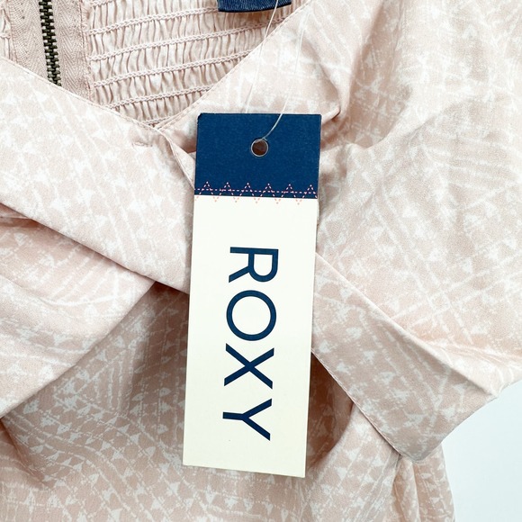 NEW Roxy Junior's Fit and Flare A-Line Print Dress Pink Size XL (13) - Picture 8 of 10